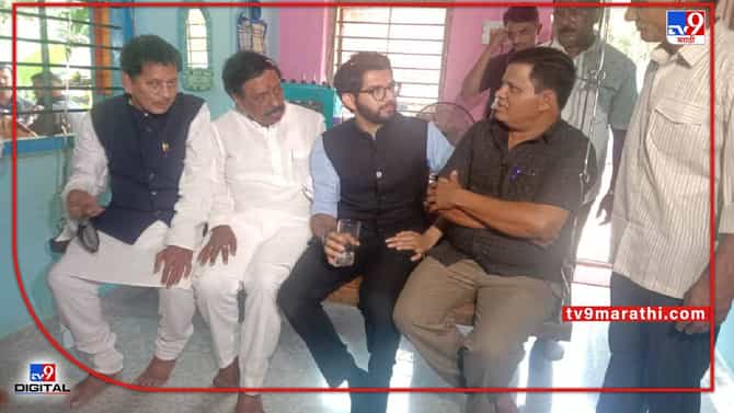 झोपाळ्यावर बसले, शहाळ्याचं पाणी प्यायले, देवाला गाऱ्हाणंही घातलं, Aaditya Thackeray रमले मामाच्या गावात