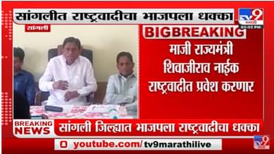 सांगलीत भाजपचा करेक्ट कार्यक्रम, शिवाजीराव नाईक राष्ट्रवादीचं घड्याळ हाती बांधणार