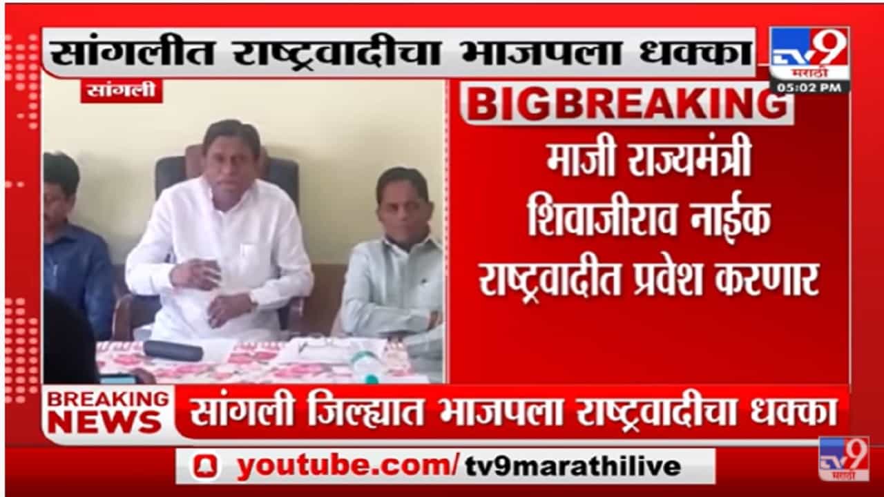 सांगलीत भाजपचा करेक्ट कार्यक्रम, शिवाजीराव नाईक राष्ट्रवादीचं घड्याळ हाती बांधणार सांगलीत भाजपचा करेक्ट कार्यक्रम, शिवाजीराव नाईक राष्ट्रवादीचं घड्याळ हाती बांधणार