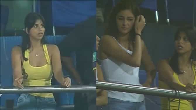 IPL 2022 KKR vs PBKS: स्टेडियममधला त्या दोघींचा लूक आणि अदांनी सोशल मीडिया घायाळ