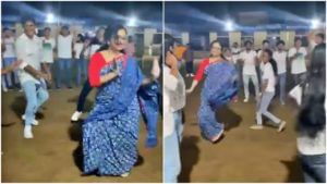 IAS officer dance : केरळच्या महिला आयएएस ऑफिसरचा 'नगाड़ा संग ढोल..' विद्यार्थ्यांसोबत धरला ठेका... Video viral
