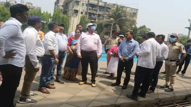 TMC Commissioner : कळवा येथील स्मशानभूमी व तरणतलावाची महापालिका आयुक्तांनी केली पाहणी