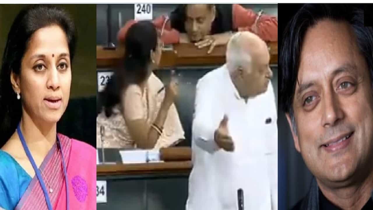 Shashi Tharoor VIDEO | आधी गप्पांचा व्हिडीओ, आता सुप्रिया सुळेंना टॅग करत थरुर यांनी बॉलिवूड गाणंच लिहिलं