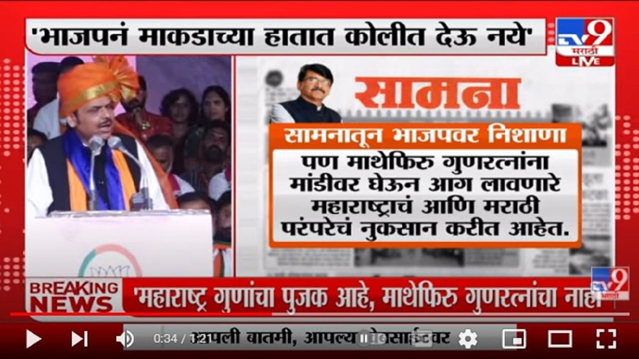 'BJPने Gunaratna Sadavarte सारख्या माकडाच्या हातात कोलीत देऊ नये'; सामनामधून Sanjay Raut यांची टीका