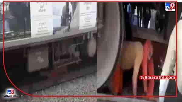 Nashik VIDEO | चालत्या गाडीखाली साधू महाराज सापडले, बघ्यांच्या काळजाचा ठोका चुकला, पण नंतर...