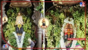 Vitthal Mandir | चैत्र यात्रेच्या निमित्ताने विठ्ठल मंदिरास नयनरम्य द्राक्षांची सजावट