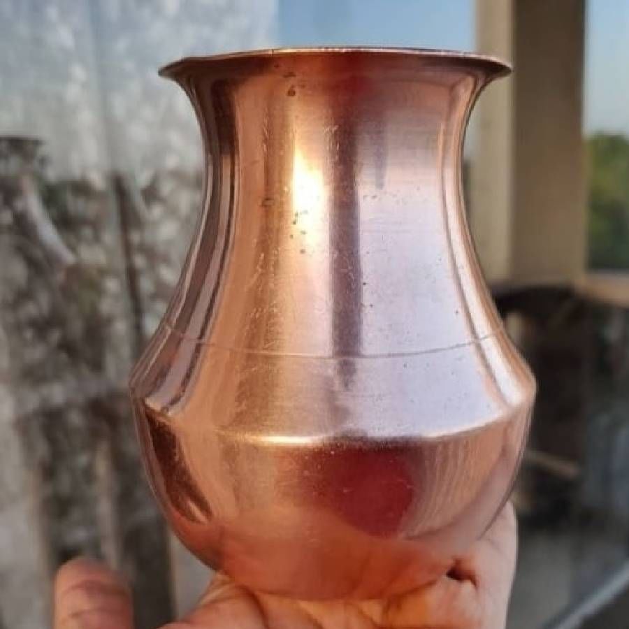 Copper is considered extremely beneficial for purifying water.  Science says that copper has antibacterial properties that kill bacteria.  When water is kept in a copper vessel, the copper purifies the water by destroying the harmful bacteria present in it.

