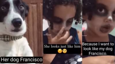 Video: मला माझ्या डॉगीसारखं दिसायचंय म्हणत चिमुकलीने केला मेकअप, पाहा खळखळून हसायला लावणारा व्हीडिओ...