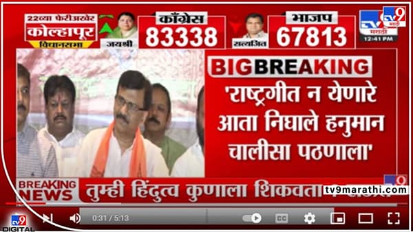 Sanjay Raut Vs MNS: राष्ट्रगीत न येणारेही हनुमान चालीसा म्हणायला निघालेत, संजय राऊतांचा राज ठाकरेंसह राणांनाही टोला