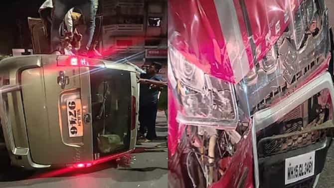 Car Accident : नाशिकमध्ये महिंद्रा झायलो मारुती ब्रीझाची जोराची टक्कर, 5 वर्षाच्या मुलाचा जागीच मृत्यू
