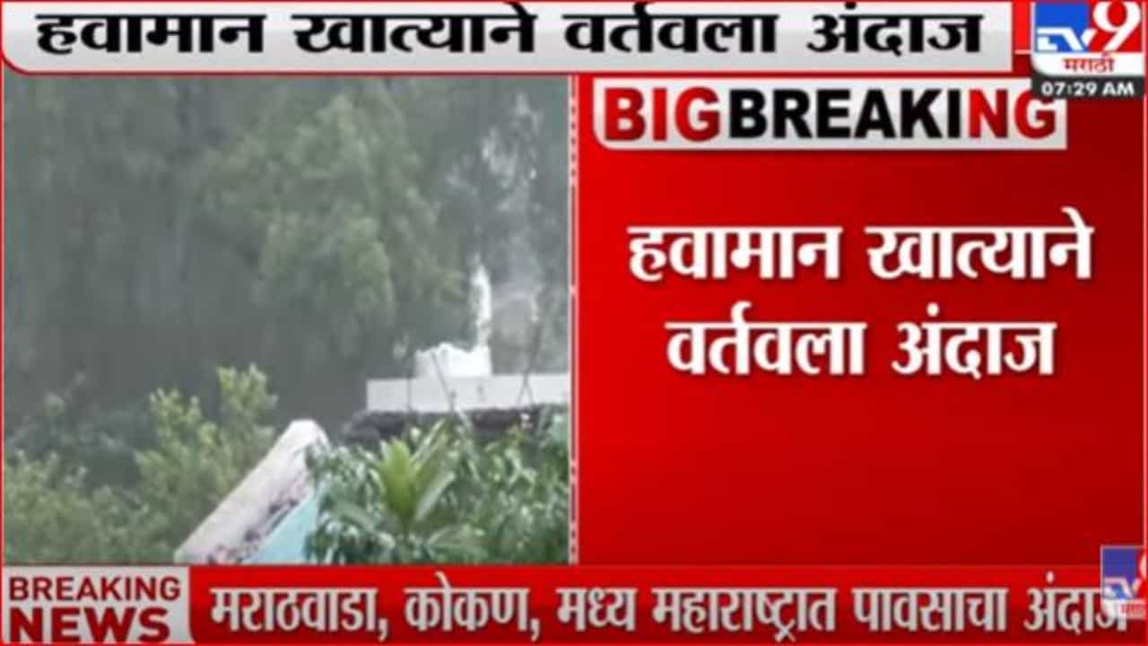 मराठवाडा, कोकण, मध्य महाराष्ट्रात पावसाचा अंदाज