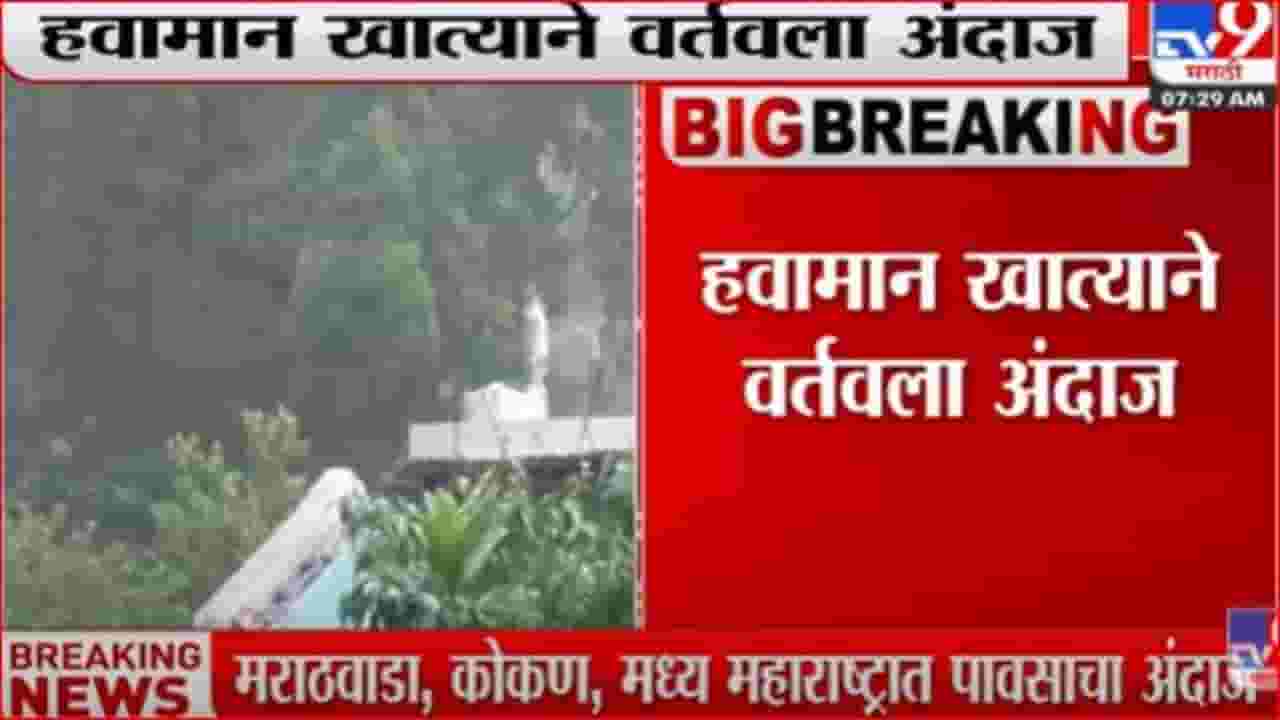 मराठवाडा, कोकण, मध्य महाराष्ट्रात पावसाचा अंदाज