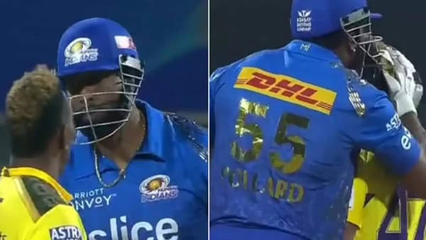 MI vs CSK IPL 2022: आधी Bravo ने पोलार्डच्या दिशेने जोरात बॉल फेकला, नंतर दिली KISS पहा VIDEO