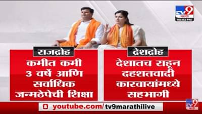 Special Report | Rana दाम्पत्यांवर ठाकरे सरकारकडून राजद्रोहाचा गुन्हा दाखल