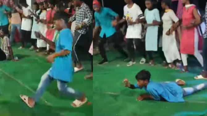 Video : लोकांचा डान्स सोडा, छोट्या कॅमेरामनची स्टाईल बघा, फॅन होऊन जाल...