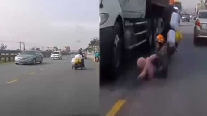 Video : दैव बलवत्तर म्हणून जीव वाचला!, संवेदनशील डोळे हा व्हीडीओ पाहू शकणार नाहीत...