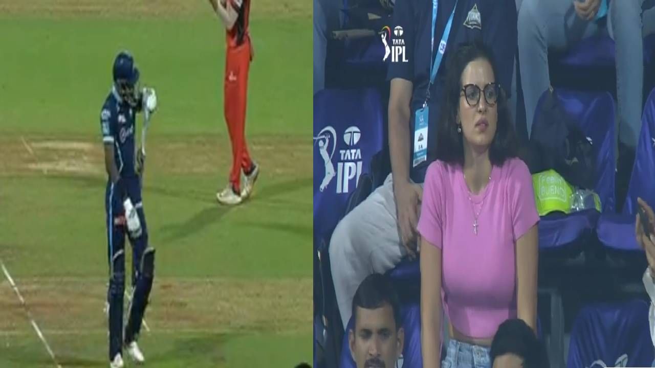 GT vs SRH, IPL 2022: आई गं, उमरान मलिकने हार्दिकला बॉल शेकवल्यानंतर अशी होती नताशाची Reaction, पहा VIDEO