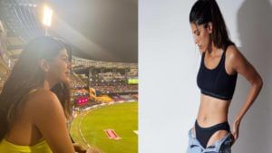 IPL 2022: CSK vs PBKS सामन्याच्यावेळी व्हायरल झालेल्या अभिनेत्रीचा हॉट, सेक्सी लूक