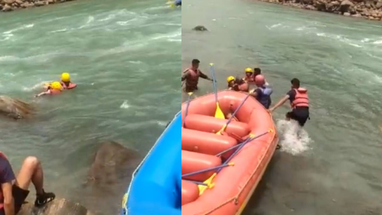 Video : लष्करी जवानाच्या सतर्कतेमुळे वाचला दोन तरूणींचा जीव, वाहत्या पाण्याच्या प्रवाहातून केली सुटका...