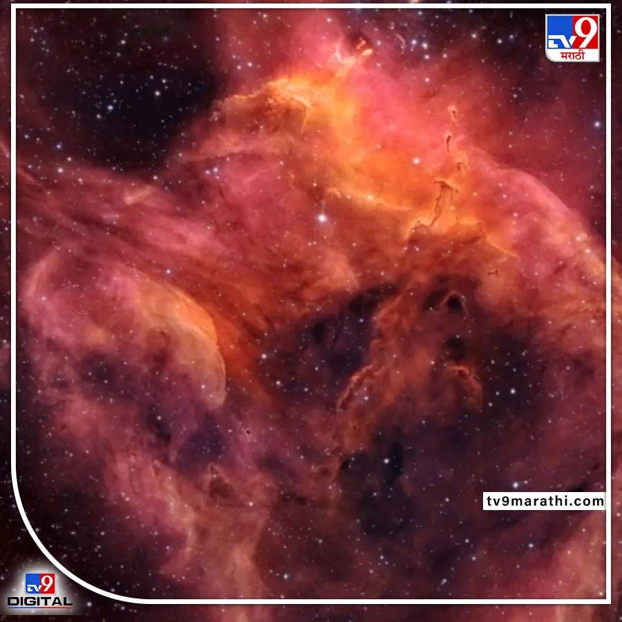 NSG 3572 नक्षत्रसमूहाचं विहंगम दृश्य. अवकाशातील तारकासमूहापासून 100 प्रकाशवर्ष अंतरावर असलेला नक्षत्रसमूह आहे.