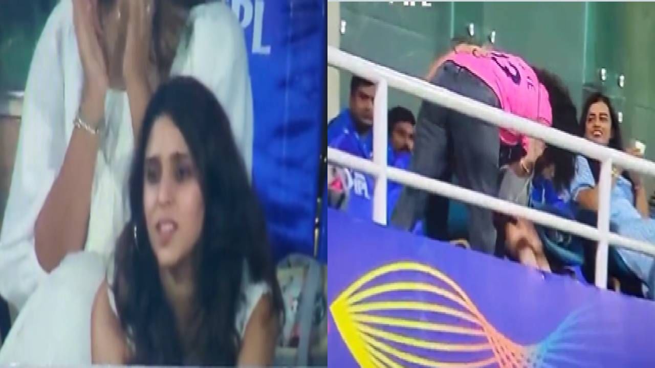 IPL 2022: डोळे भरुन आलेल्या रोहितच्या बायकोला अश्विनच्या पत्नीने दिला आधार, पहा मैदानात काय घडलं, VIDEO