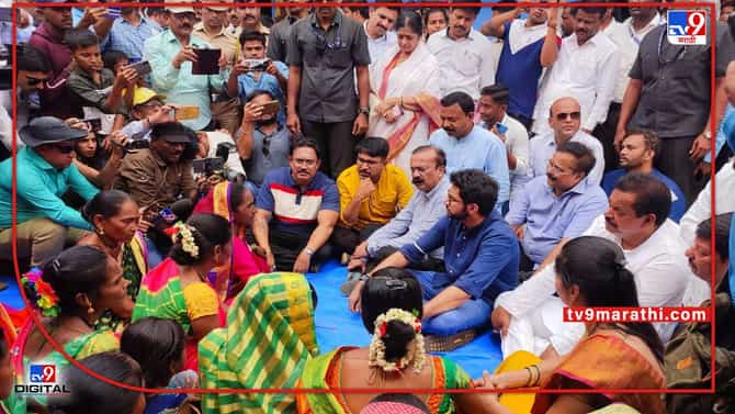 Aditya Thackeray : रणरणत्या उन्हात शहापूरच्या दुर्गम भागातील गावांना मंत्री आदित्य ठाकरेंची भेट
