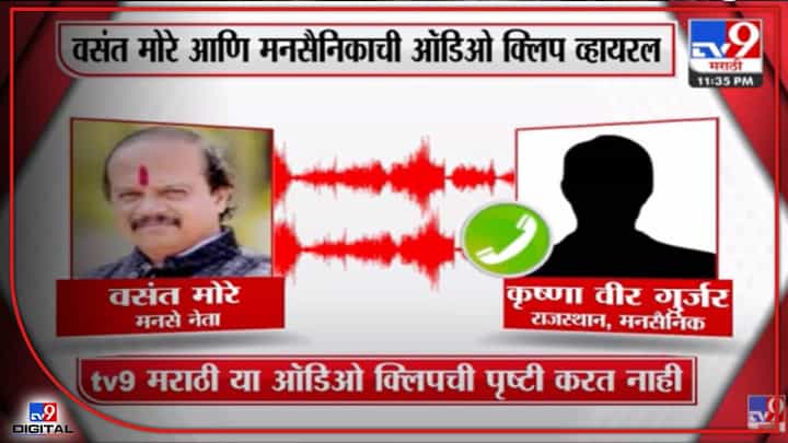 Video: 'राजसाहेब का बाल भी बाका होएगा ना तो..' Viral call Recording मधील आवाज वसंत मोरेंचा? Video: 'राजसाहेब का बाल भी बाका होएगा ना तो..' Viral call Recording मधील आवाज वसंत मोरेंचा?