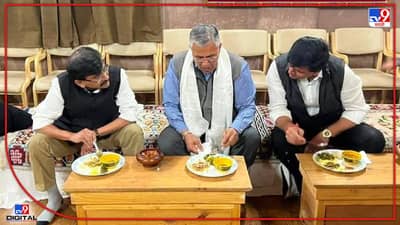 Sanjay Raut Ravi Rana : मुलाकात हुई, क्या बात हुई? राज्यात भांड भांड भांडले, लडाखमध्ये एकत्र न्याहरी, राऊत आणि राणांची बातच न्यारी!