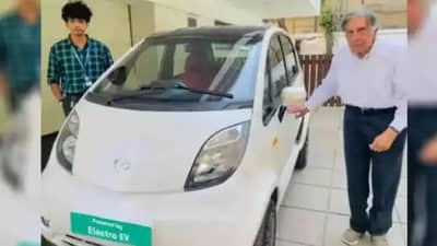 TATA : टाटा नॅनो इलेक्ट्रिकच्या स्पीडची जोरदार चर्चा, याच कारमध्ये दिसले रतन टाटा, व्हिडीओ व्हायरल