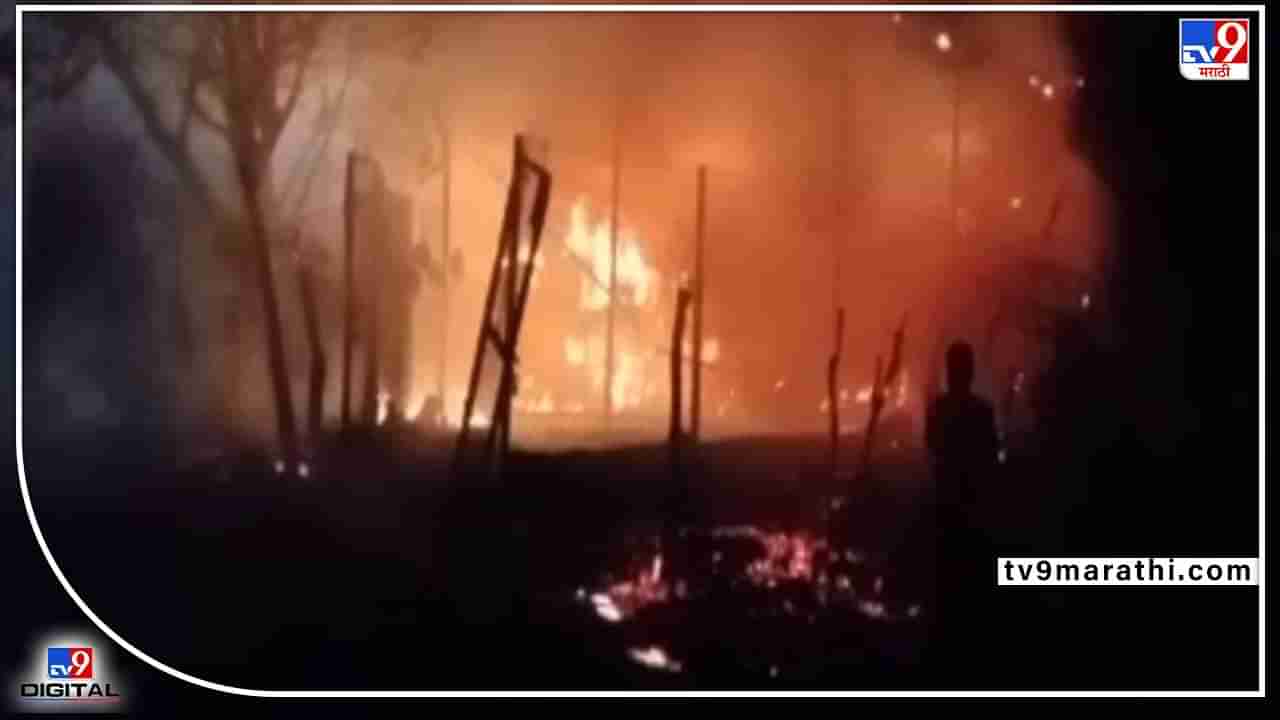 Video : Akola Fire | अकोल्यात गोरेगाव येथे गुरांच्या गोठ्याला आग, जनावरे भाजली; 35 कोंबड्यांचा मृत्यू