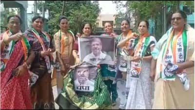 Nanded | चंद्रकांत पाटील यांना साडी, चोळीसह बांगड्याचा आहेर! नांदेडमधील राष्ट्रवादीच्या महिला कार्यकर्त्या आक्रमक