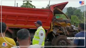 Mumbai Goa Highway Accident : मुंबई-गोवा हायवेवर डंपरची डंपरला धडक, चालक जागीच खल्लास!