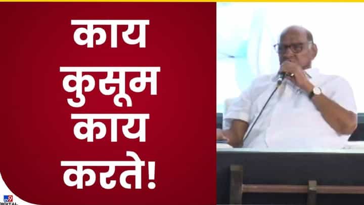 शरद पवार कुसुमविषयी सांगतात तेव्हा..... शरद पवार कुसुमविषयी सांगतात तेव्हा.....