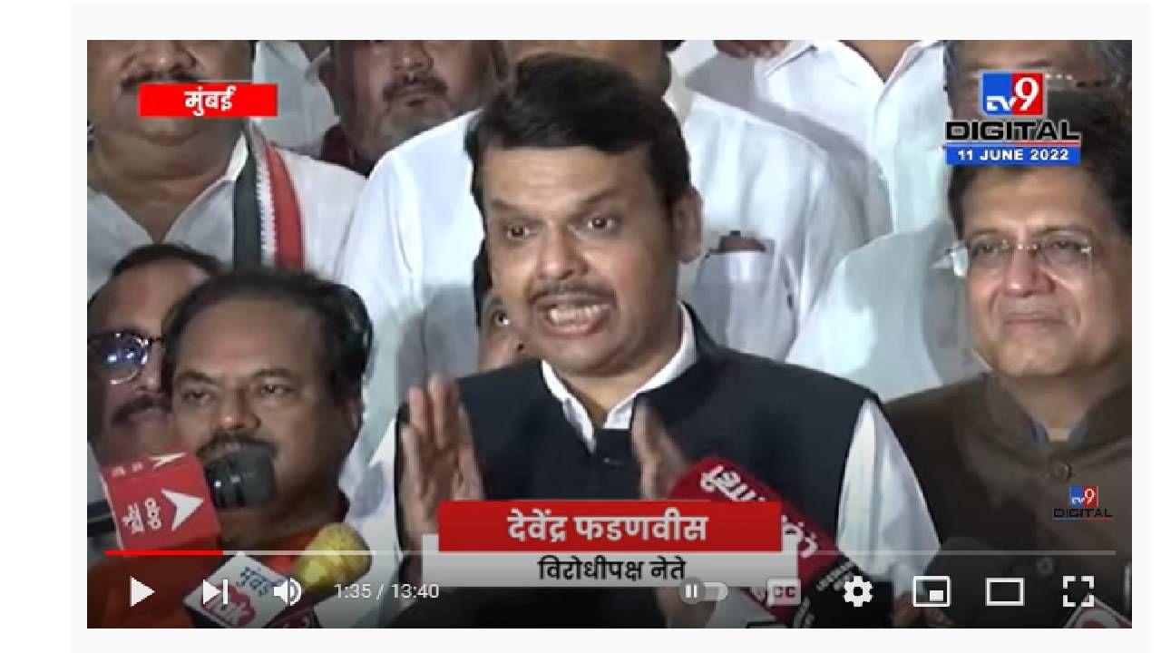 Devendra Fadnavis | Maharashtra RajyaSabha Election जिंकण्यासाठी लढलो
