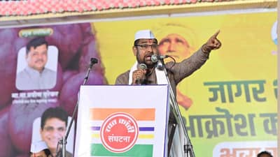 Sadabhau Khot : बांबू काढल्यावर पडायला सरकार म्हणजे काय छप्पर आहे काय?, ते आपोआप पडणारच; सदाभाऊ खोत यांचा हल्लाबोल