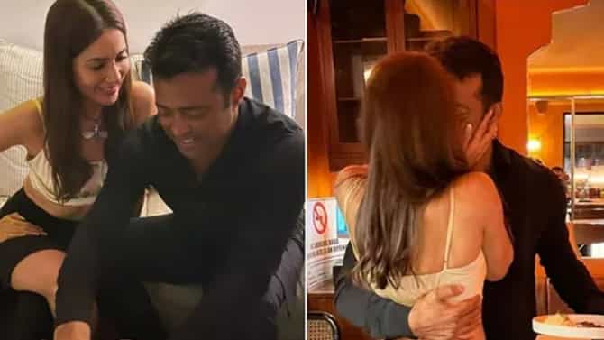 Kim Sharma & Leander Paes: केक अन् किस.. किम शर्माने असा साजरा केला बॉयफ्रेंड लिएंडर पेसचा वाढदिवस