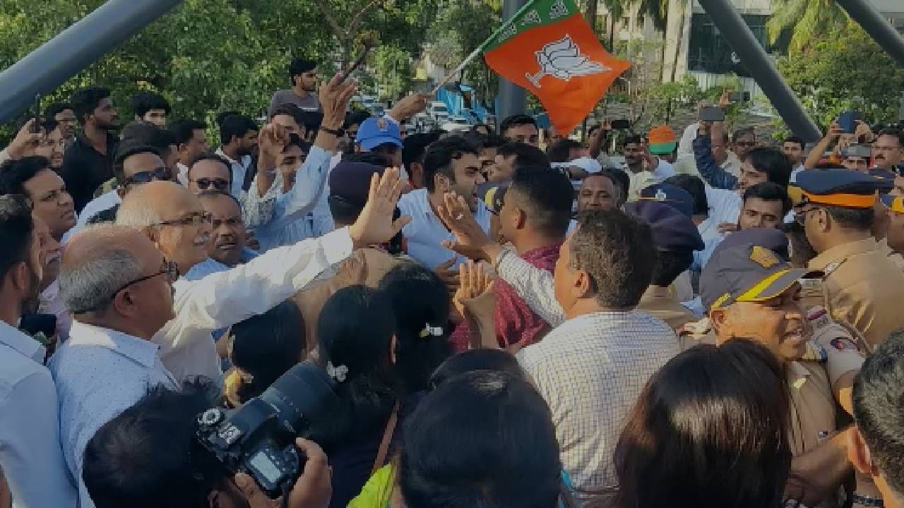 BJP vs Shivsena : पुन्हा पुलाच्या कामावरून शिवसेना-भाजपमध्ये श्रेयवाद, कार्यकर्ते आमनेसामने, आदित्य ठाकरेंच्या हस्ते लोकार्पण
