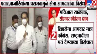 Vidhan Parishad elections : काँग्रेस, राष्ट्रवादीला मतदान करणार नाही; संजय पवार, बाजोरियांच्या पराभवामुळे शिवसेना आमदार आक्रमक