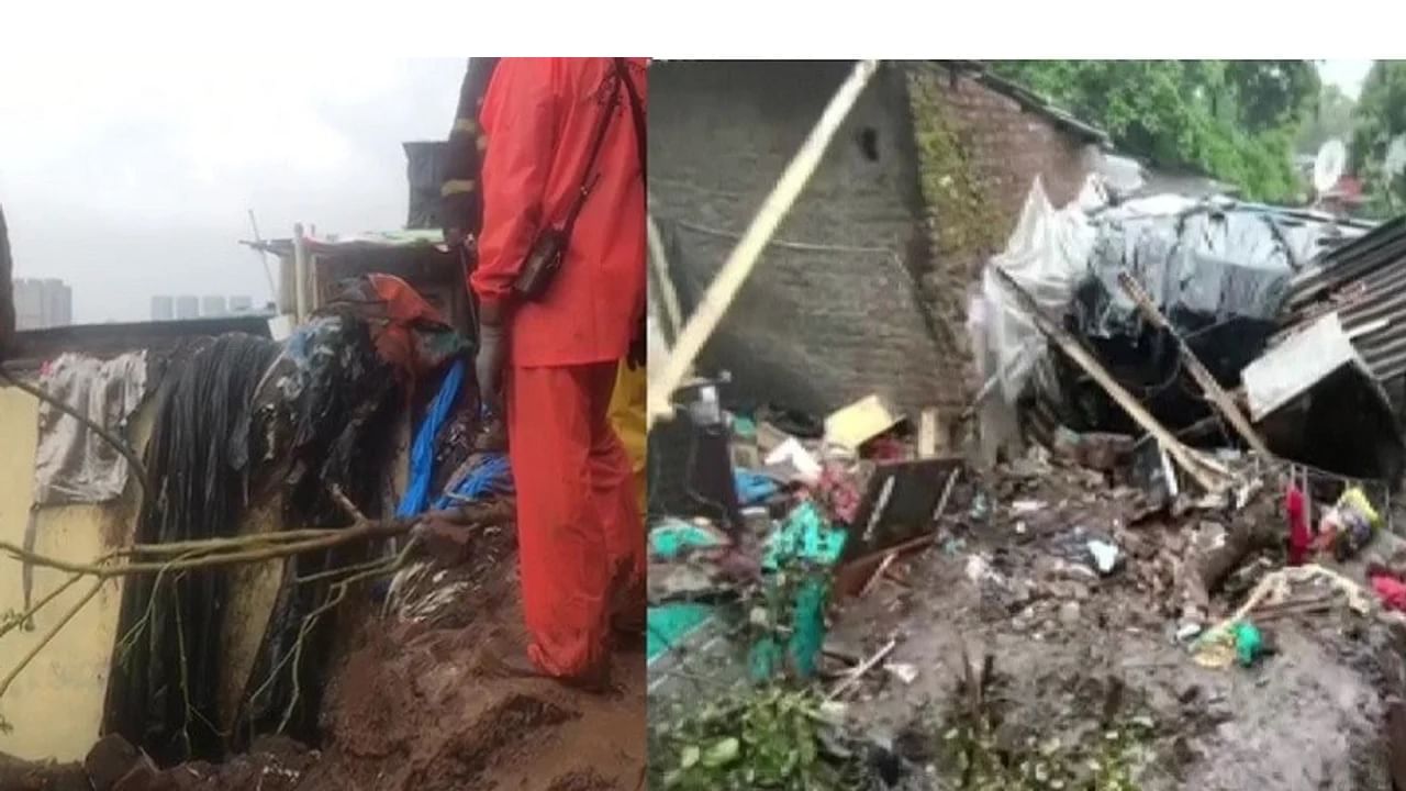 Mumbai Rain News : चेंबूरच्या वाशीनाका परिसरात दरड कोसळली, मुंबईत मुसळधार पावसाची शक्यता