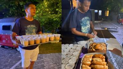 वर्ल्ड कप विजेत्या संघातील खेळाडू रस्त्यावर उतरून लोकांना चहा पाजतोय, हे दृश्य पाहून अनेकजण दंग