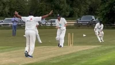 वय झालं, पण Wasim Akram चा इनस्विंग यॉर्कर आजही तितकाच खतरनाक,  कशा दांड्या उडवल्या, ते VIDEO मध्ये पहा