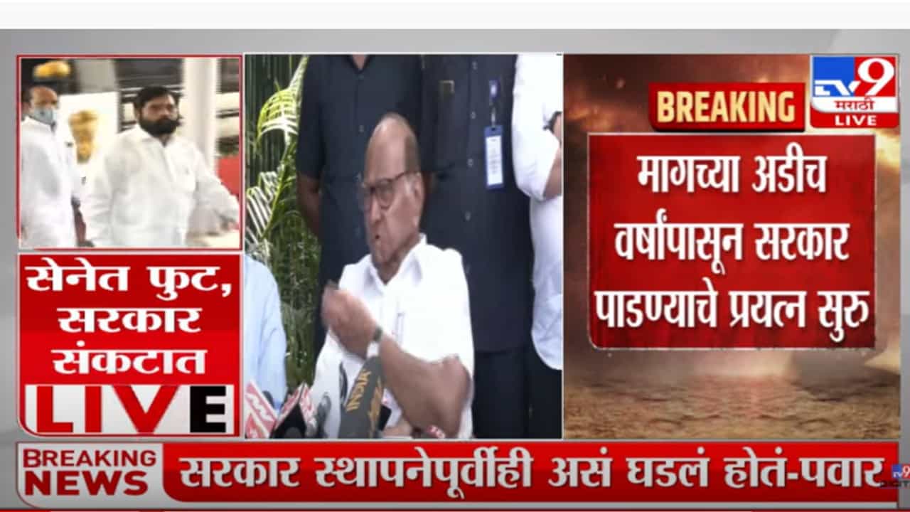 मुख्यमंत्रीपदावर कुणाला संधी द्यायची, हा पूर्णपणे सेनेचा प्रश्न : शरद पवार
