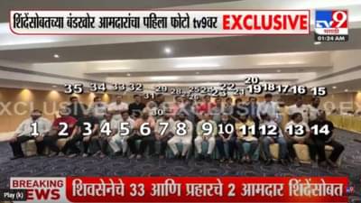 Eknath Shinde: शिवसेनेला हादरा देणारे बंडखोर आमदार एकाच फोटोत, एकनाथ शिंदेंसह 34 आमदारांचा समावेश; बच्चू कडूंचीही बंडाळी!