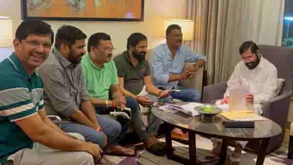 Maharashtra politics : बंडखोर आमदारांचा संयम सुटला; रॅडिसन ब्ल्यूमध्ये वादावादी?, एकनाथ शिंदेंकडून शांततेचे आवाहन