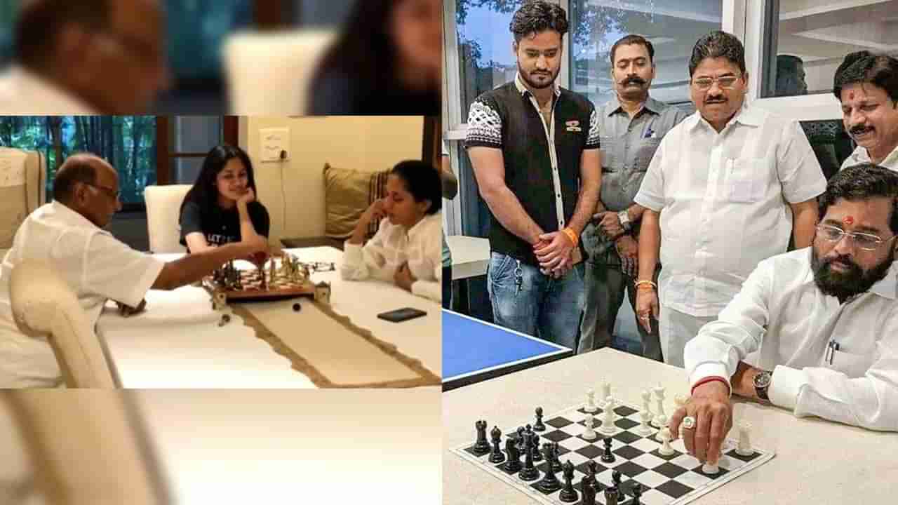 Eknath Shide vs Uddhav Thackeray : बुद्धीबळ खेळणारे शिंदे आणि पवार, पण सत्तेच्या सारीपाटावर कुणाचा डाव यशस्वी होणार? की फडणवीसच बाजी मारणार?