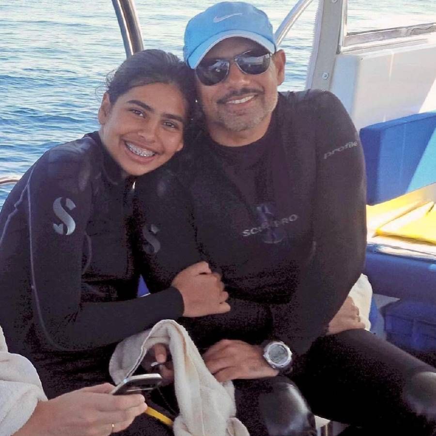 Robert Vadra wrote in his post that 'Happy Birthday to my beautiful, lovely daughter Miara.  You are 20 years old.  The first word that comes to mind upon seeing this is fearlessness. 