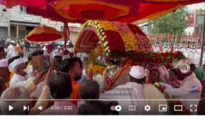 Pandharpur wari 2022: संत गजानन महाराजांच्या पालखीचा परळीत मुक्काम
