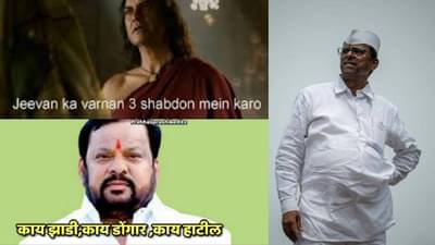 Shahajibapu Patil : बघून झाली हिरवळ, वाट बघतोय झिरवळ! नेटकऱ्यांच्या प्रतिभेला बहर, राजकीय भूकंपातही विनोदाचा कहर