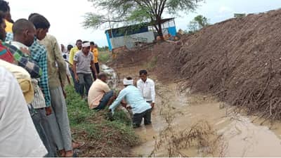 Nanded : नांदेडात पावसाचा हाहाकार, शेताकडे जाणाऱ्या शेतकऱ्याचा मृत्यू