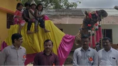 Buldana School : शाळेत जायचंय चला उंटावरून! बुलडाण्यात पहिल्या वर्गाचे विद्यार्थी उंटावर बसून शाळेत, शेलोडी जिल्हा परिषद शाळेचा नावीन्यपूर्ण उपक्रम